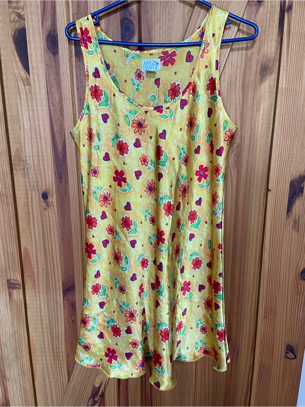 Vintage 90-00 Yellow Floral Slip Dress/Nightie